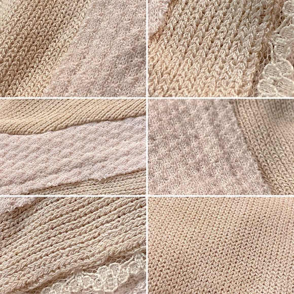 #2013 Criss Cross Waffle Knit Flowy Contrast Long Sleeve - Picture 13 of 14